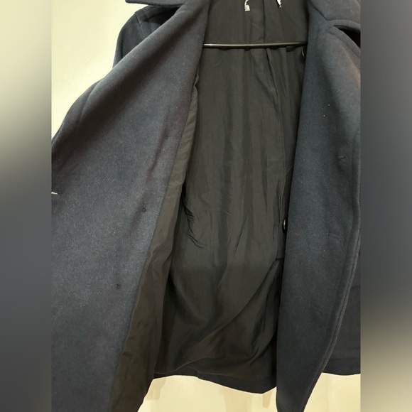 Vince Designer Kids Heavy Wool Double Breasted Coat Size Medium - Picture 10 of 15